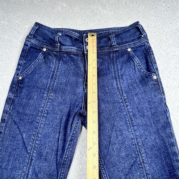 Pilcro & The Letterpress Jeans Anthropologie Women 28 Mid Rise Skinny Dark Wash - Picture 6 of 12